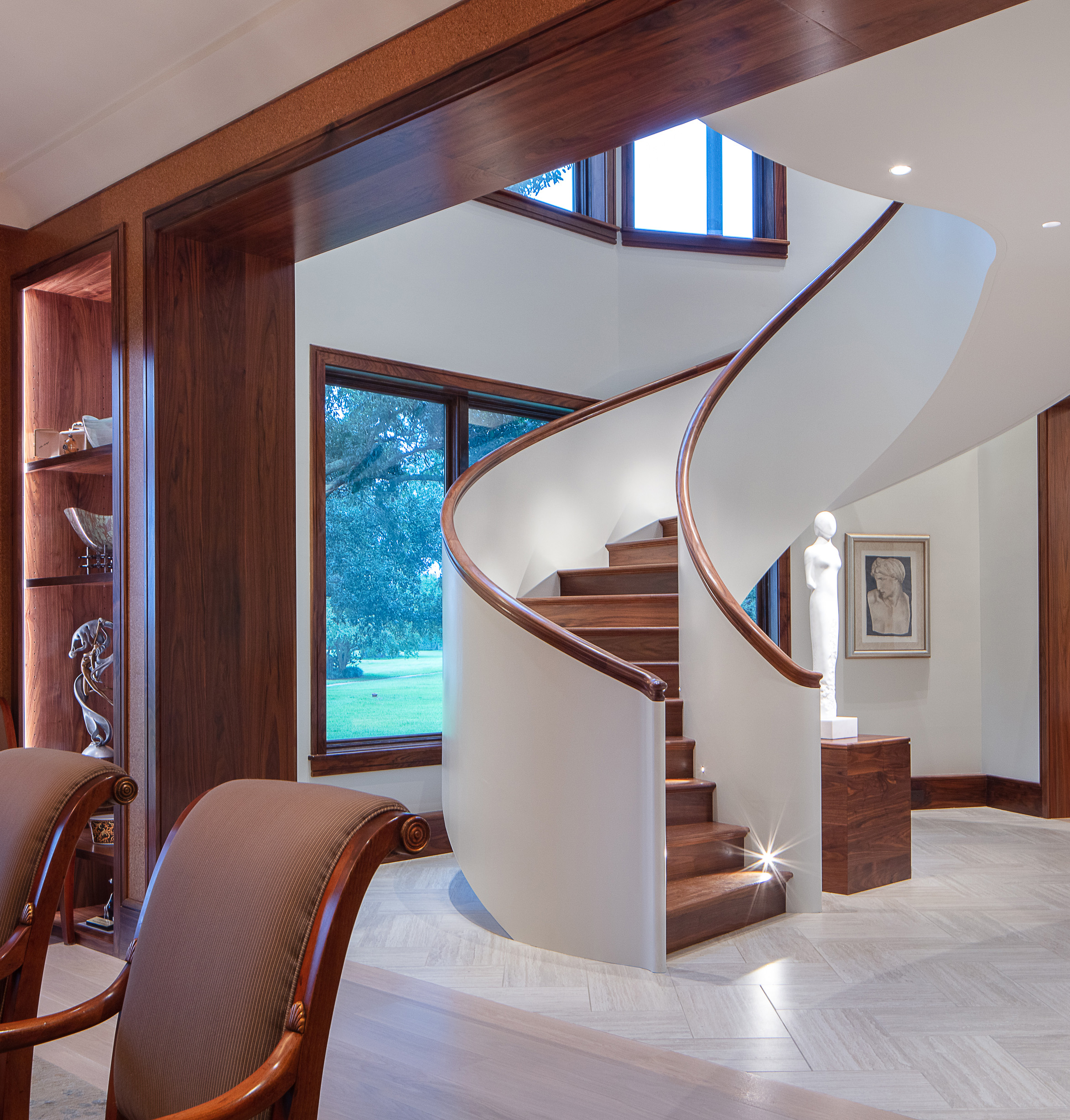 Arcways Custom Curved Floating Staircase