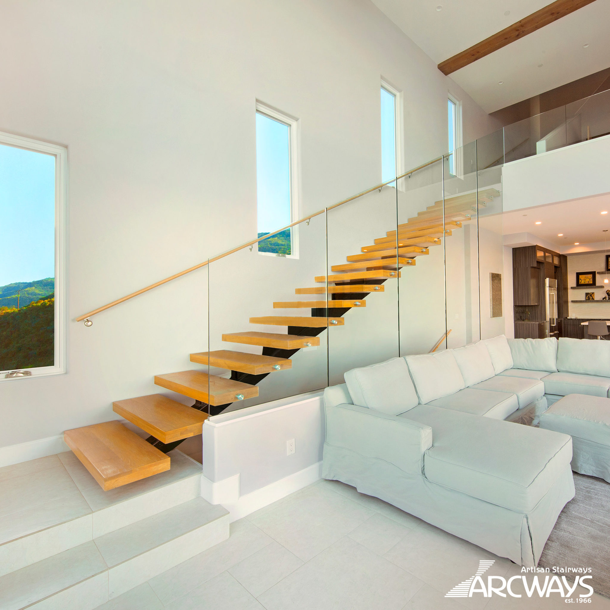 Straight Staircases: Custom Residential and Commercial Stairs