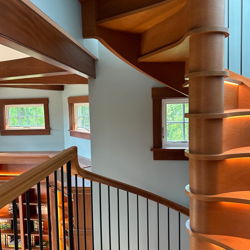 Two-Level Wood Spiral in New York