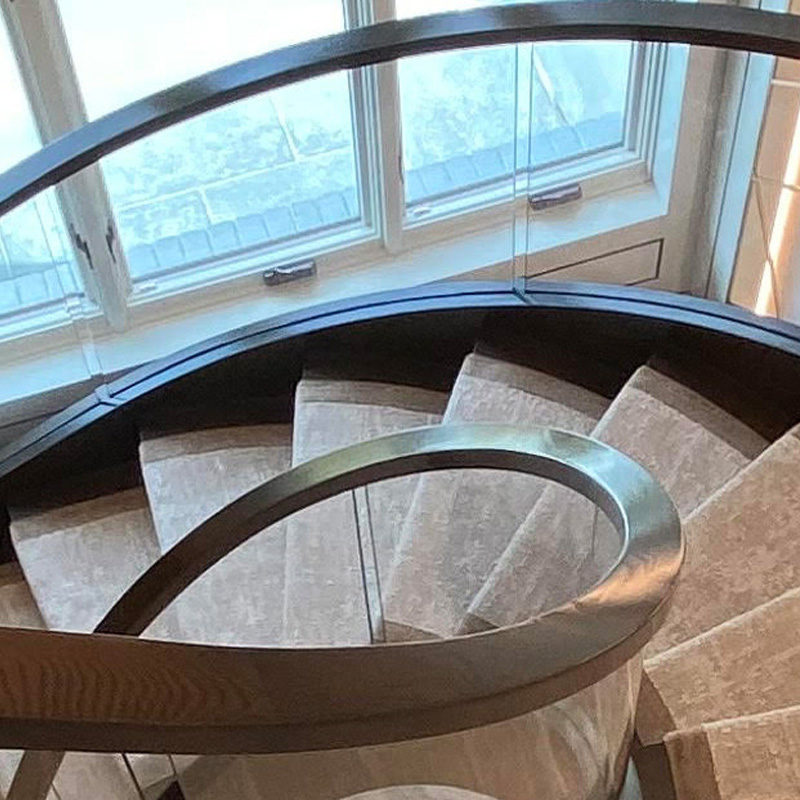 Custom Staircase Handrail with Glass | Arcways