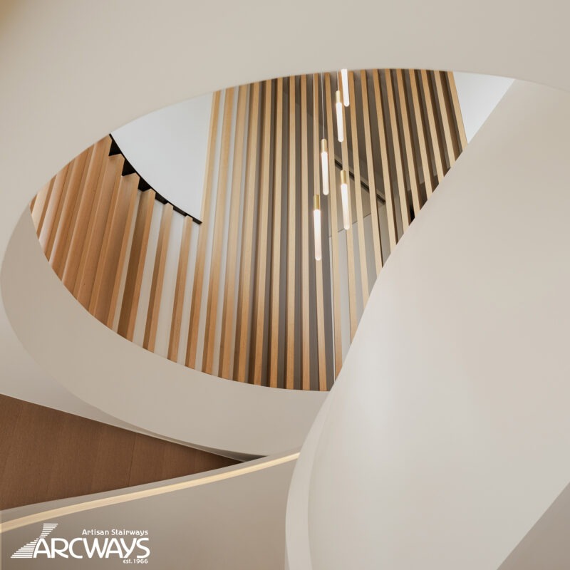 Modern Helical Stair Design with Parapet Wall - New York City
