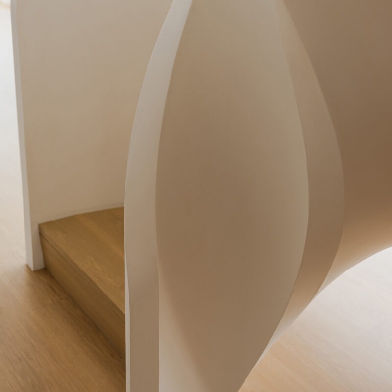 Modern Helical Stair Design with Parapet Wall - New York City