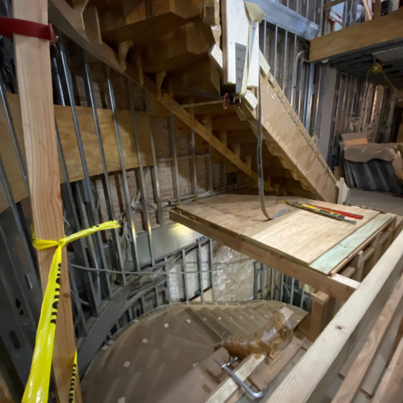 Stacked Staircase Installation | New York City Brownstone